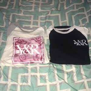 Two young&reckless tee’s